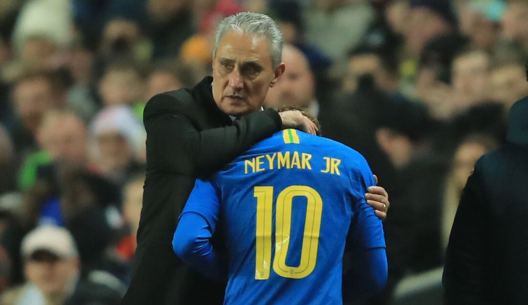 Tite y Neymar