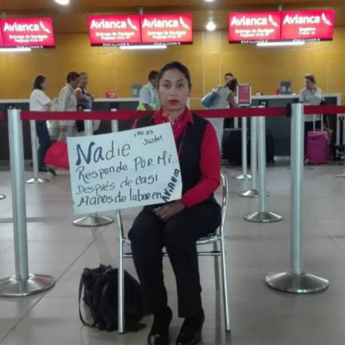 La huelga de hambre de una trabajadora de Avianca en el aeropuerto de Santa Marta