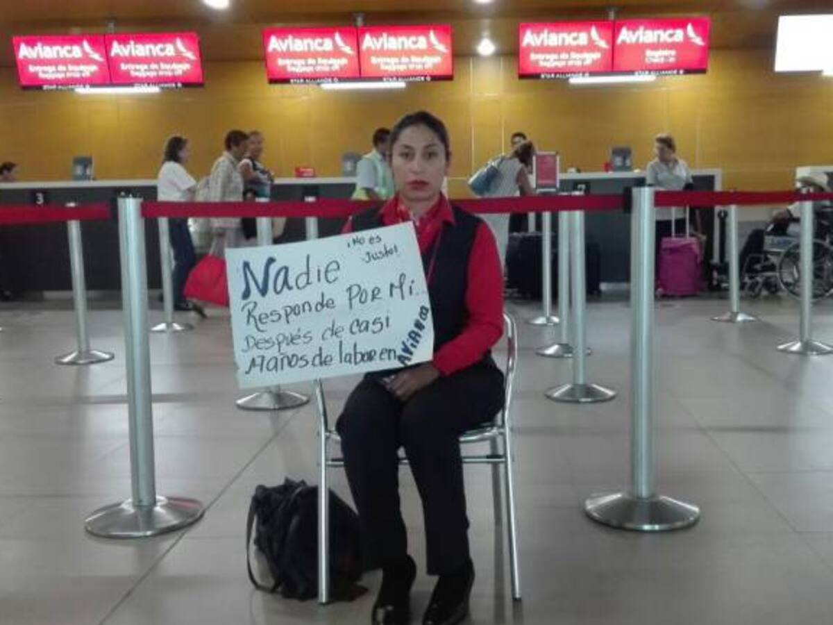 La huelga de hambre de una trabajadora de Avianca en el aeropuerto de Santa Marta