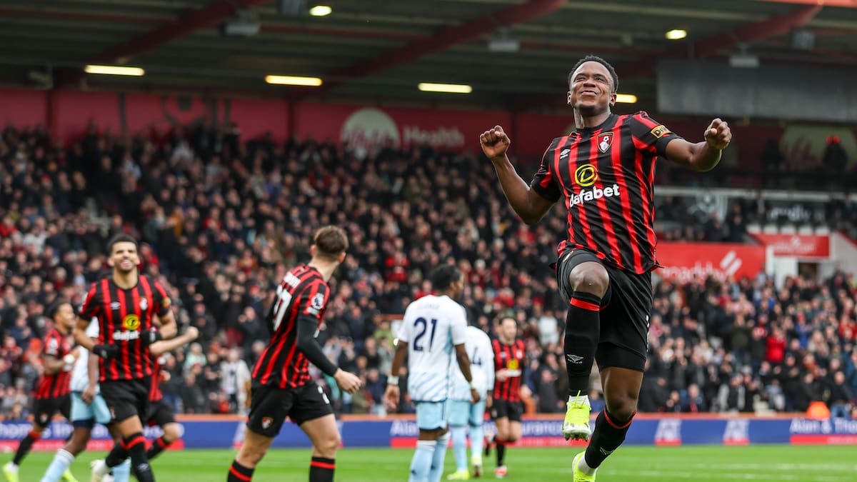 ¿Gol o asistencia de Luis Sinisterra? El colombiano participó en anotación del Bournemouth