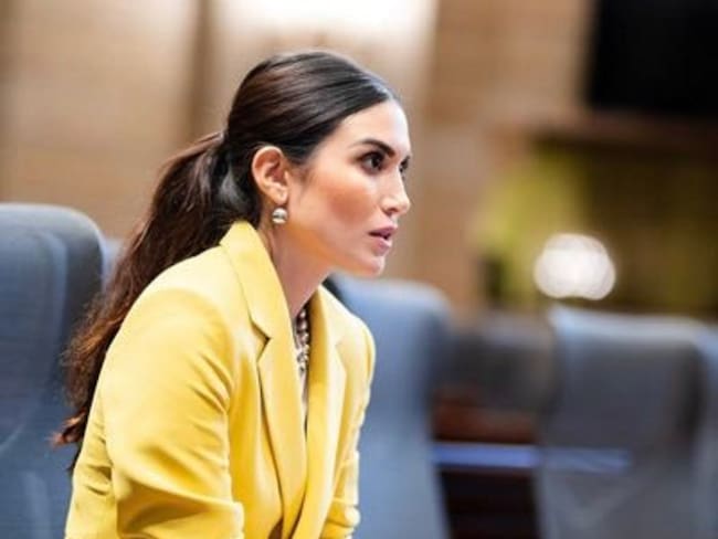 Saray Robayo, miembro de la Cámara de Representantes. Foto: Twitter oficial de Saray Robayo.