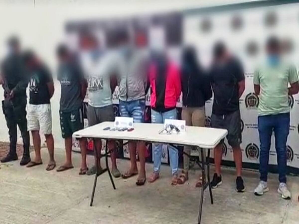 Capturan a ocho integrantes de “Los Flash” dedicados a la extorsión