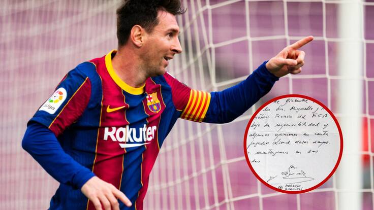 Minguella sobre subasta de servilleta de Messi: “Debe estar en el museo del Barca”