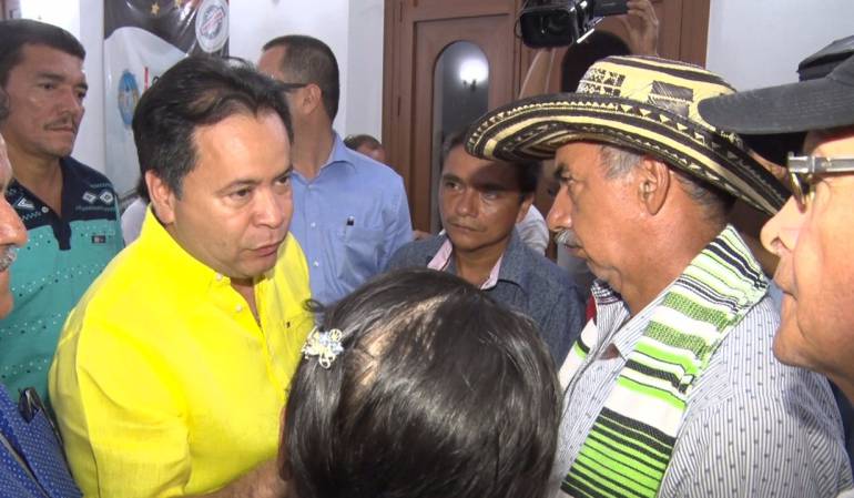 Gobernador William Villamizar y Campesinos de Norte de Santander