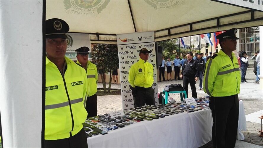 Celulares robados . Foto: Oriana Garcés Morales