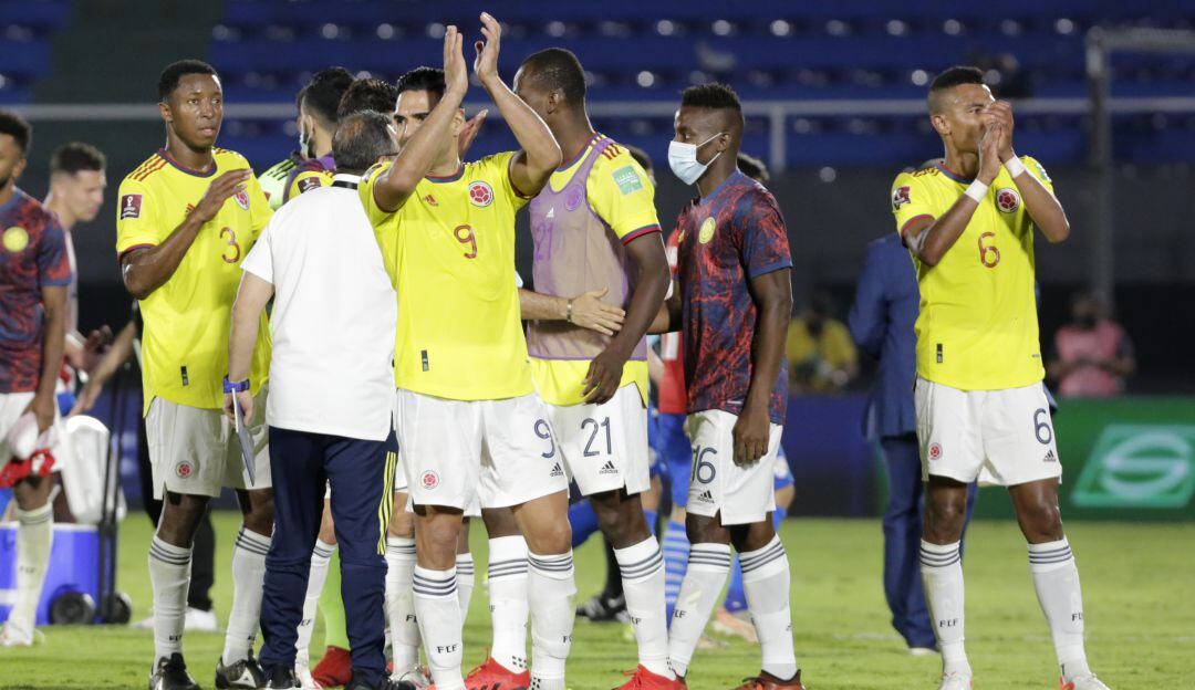 Selección Colombia en Asunción en Eliminatorias a Catar 2022