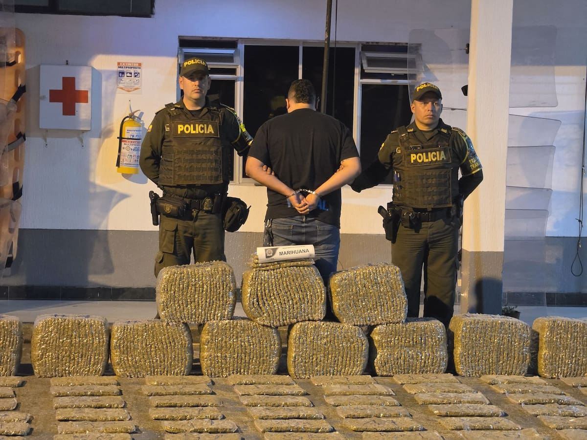 Más de 200 kilos de marihuana son incautados en Caldas, al parecer, se distribuiría en Manizales