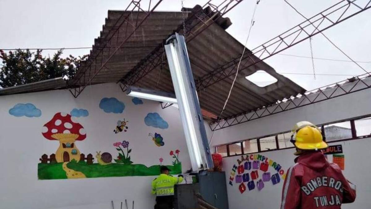 500 niños quedaron sin clases indefinidamente por vendaval al sur de Tunja