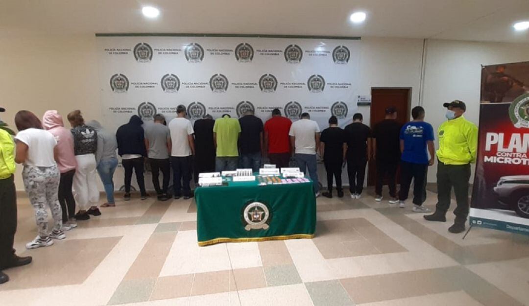 Entre los 16 capturados por la Policía  hay cuatro mujeres 