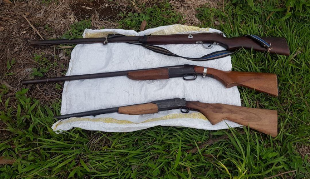 Incautan armas de fuego en Caldas