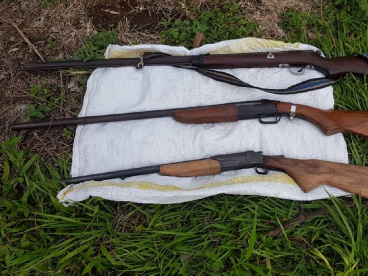 Incautadas 9 armas de fuego en carreteras de Caldas