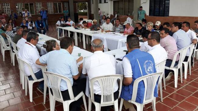 Encuentro con campesinos de las protestas