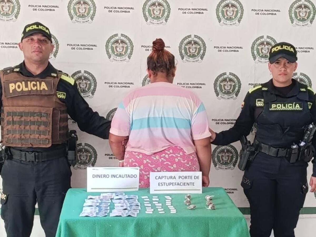En Arjona- Bolívar, detenida mujer por presunto tráfico de marihuana y base de coca