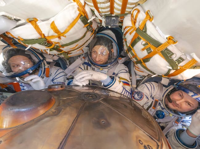 Tres astronautas de la Estación Espacial Internacional regresaron a la Tierra tras 8 meses. Fotos: Getty Images.