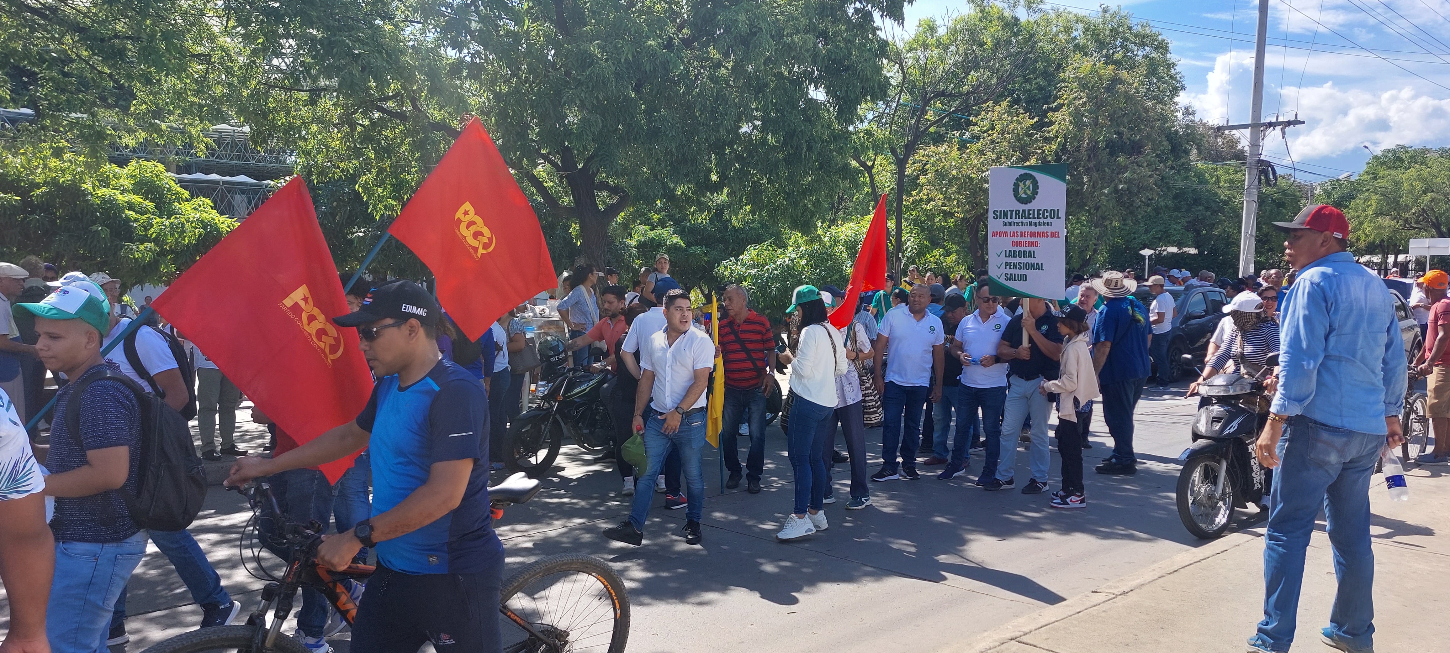 Movilizaciones en Santa Marta. Foto: proporcionada por Gissell Campo
