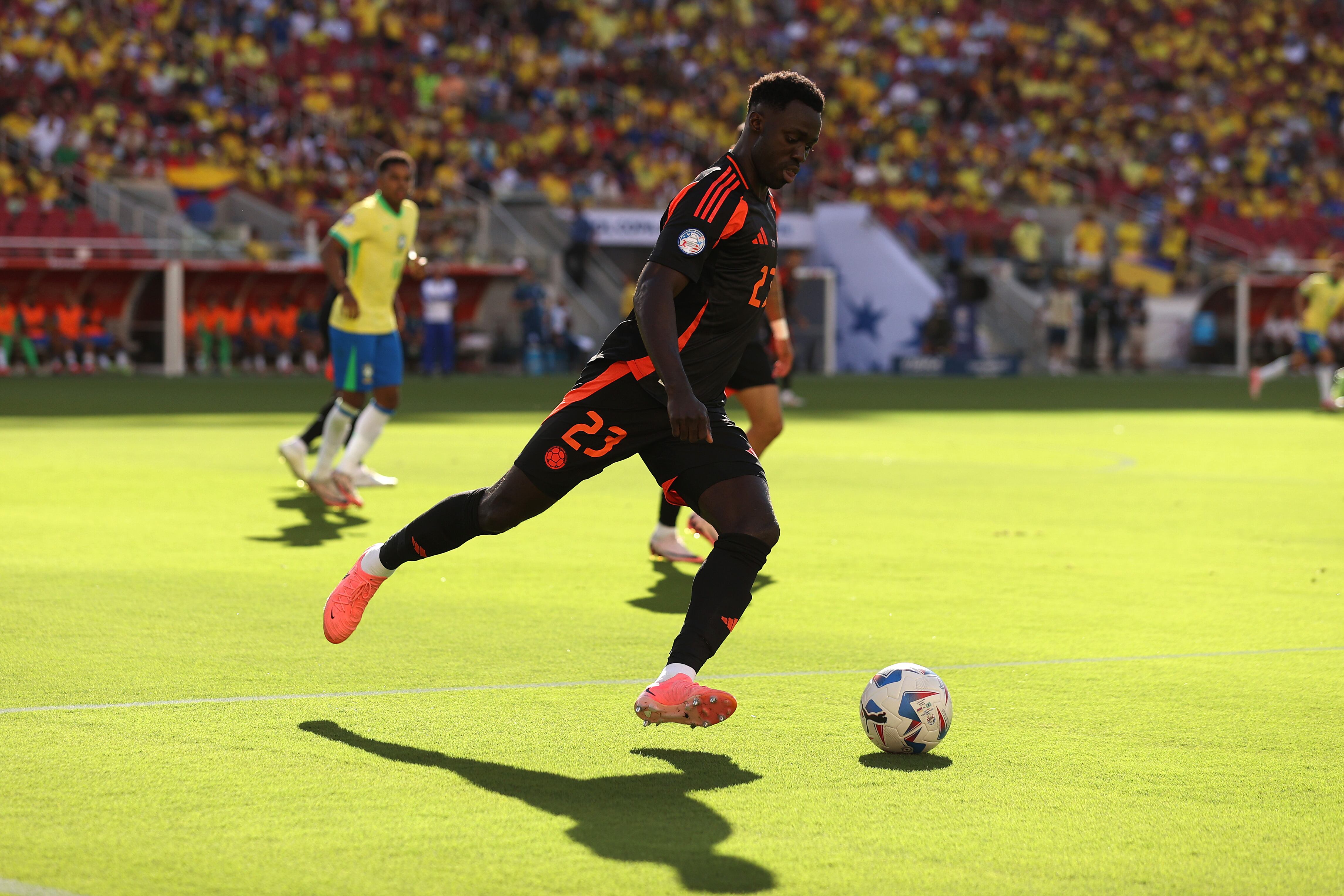 Dávinson Sánchez, zaguero central de Colombia durante la Copa América 2024. (Photo by Ezra Shaw/Getty Images)