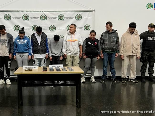 A la cárcel 15 integrantes de una banda delincuencial en La Estrella. Foto: Fiscalía General.