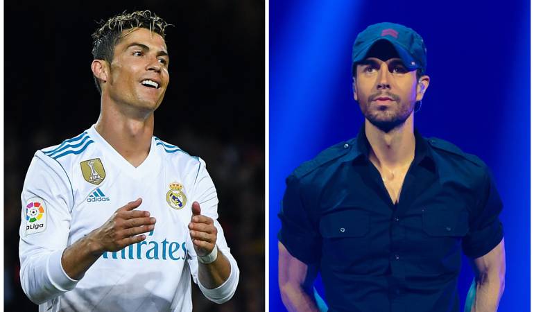 Cristiano Ronaldo y Enrique Iglesias