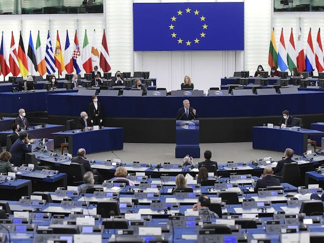 Iván Duque en el Parlamento Europeo