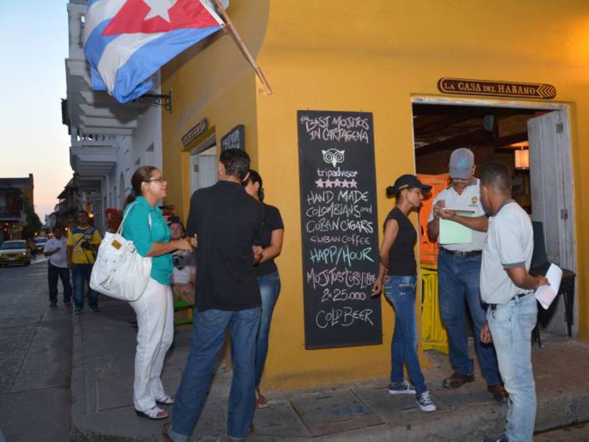 Espacio Público de Cartagena amonestó a establecimientos del Centro Histórico