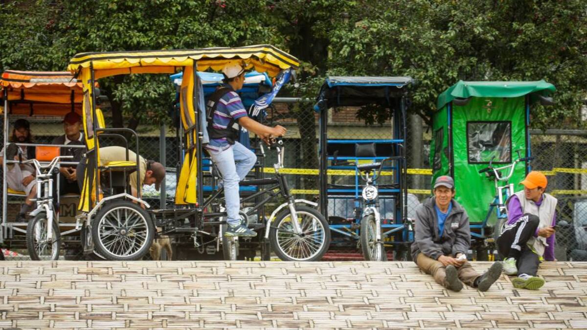 Doce bicitaxis fueron decomisados al norte de Bogotá