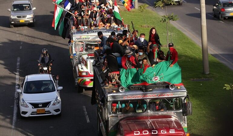 ¿Qué opina sobre la llegada de la minga indígena a Bogotá?. Foto: Colprensa / CAMILA DÍAZ