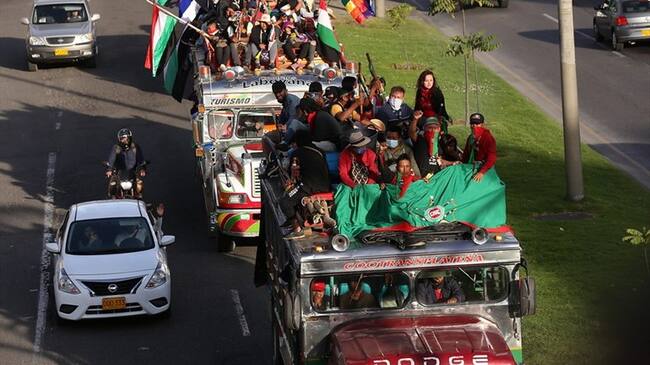 ¿Qué opina sobre la llegada de la minga indígena a Bogotá?. Foto: Colprensa / CAMILA DÍAZ