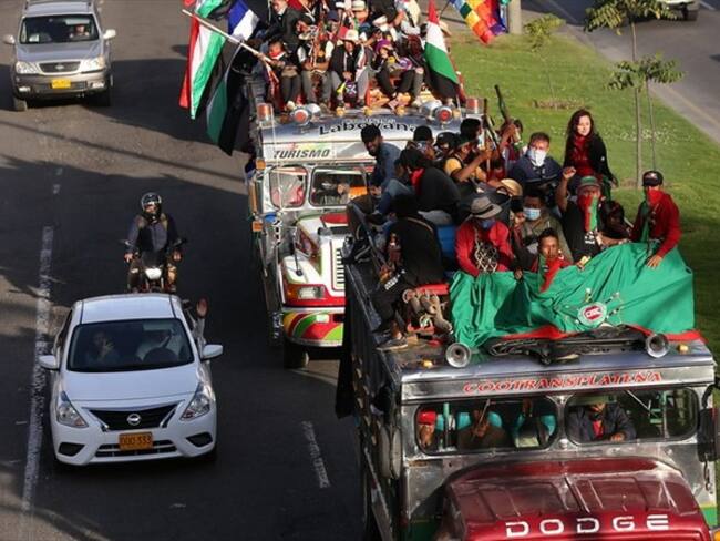 ¿Qué opina sobre la llegada de la minga indígena a Bogotá?. Foto: Colprensa / CAMILA DÍAZ