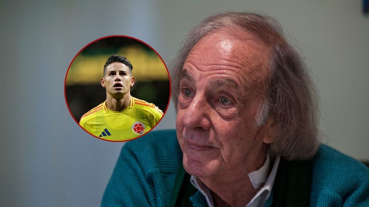 César Luis Menotti y James Rodríguez / (Photo by Ricardo Ceppi/Getty Images)