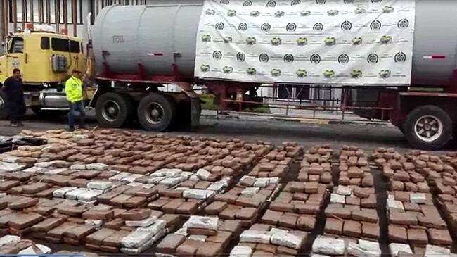 Incautan más de dos toneladas de marihuana en El Cerrito, Valle . Foto: Policía Valle