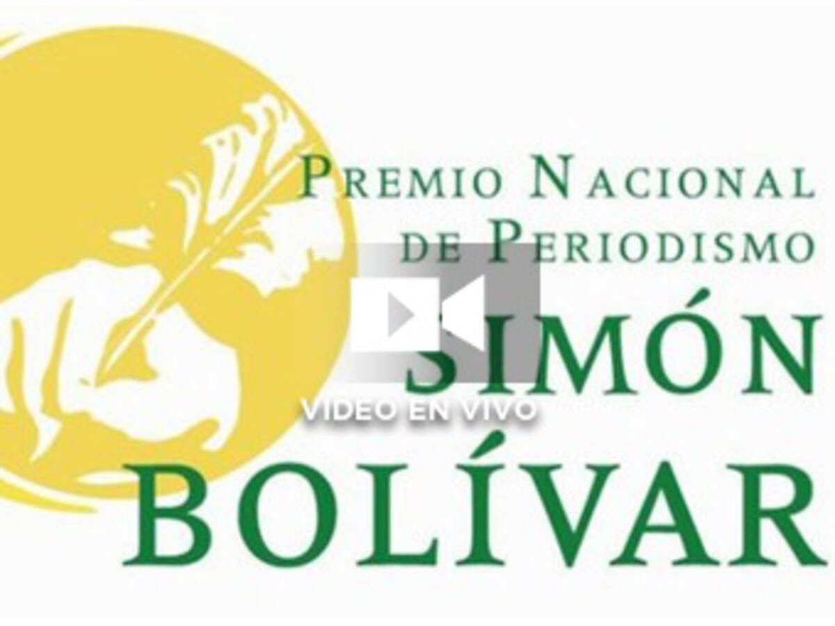 Siga en vivo la ceremonia de entrega del Premio Simón Bolívar 2013