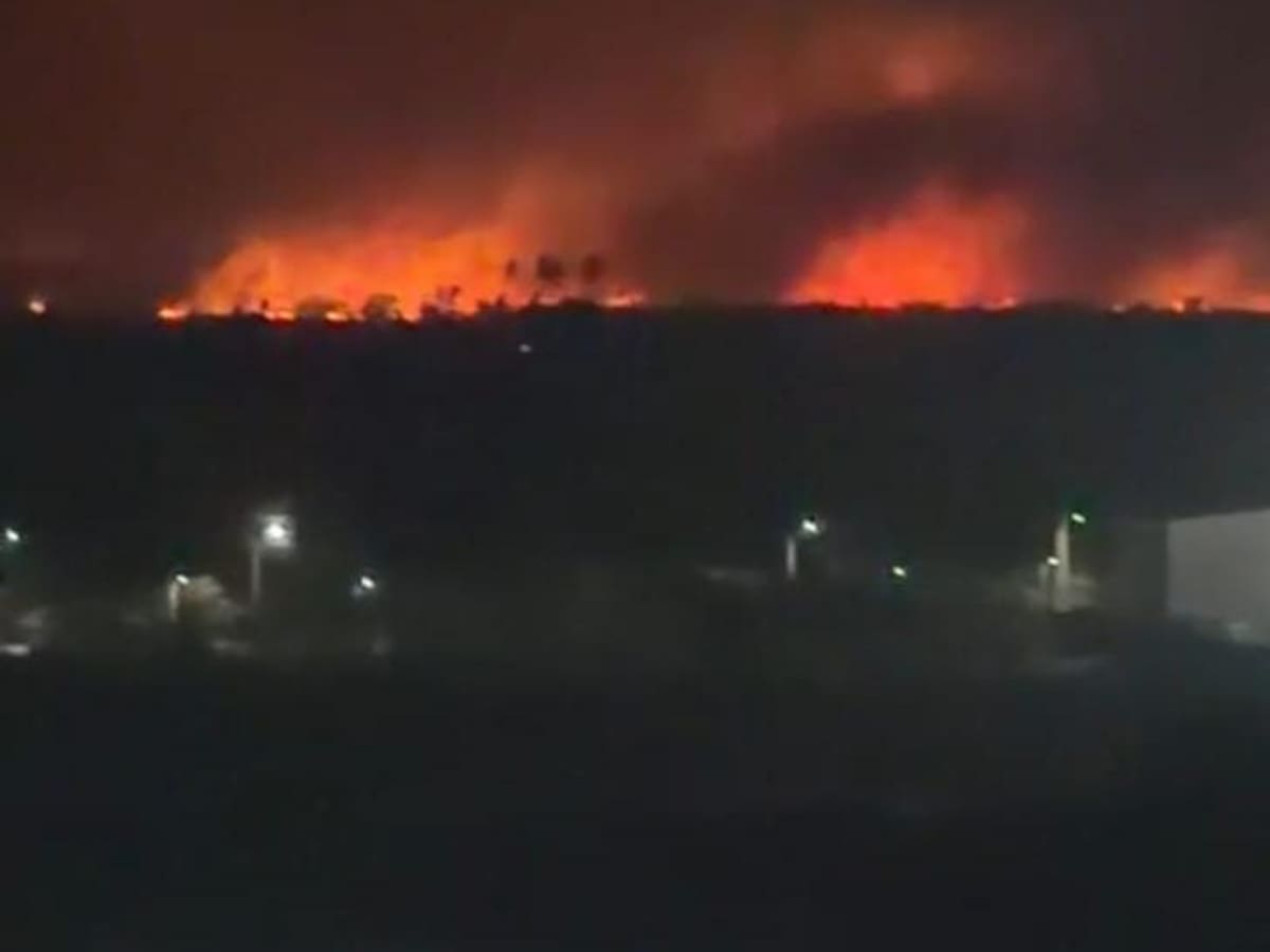 Bomberos de Sitionuevo, Magdalena, reportan incendio en el Parque Isla Salamanca
