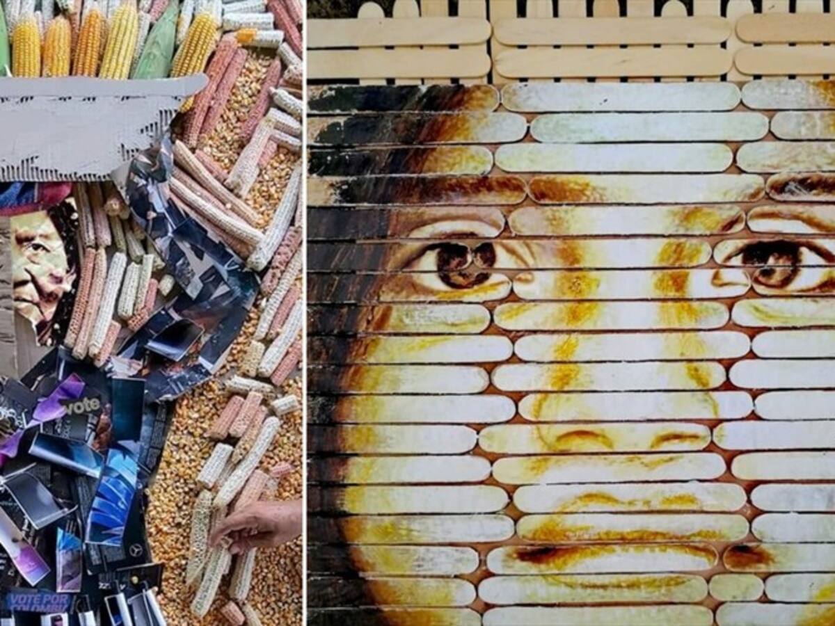 Arte con basura del Río Magdalena: la obra de Eduardo Butrón