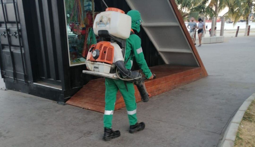 Limpieza en el Camellón de la Bahía