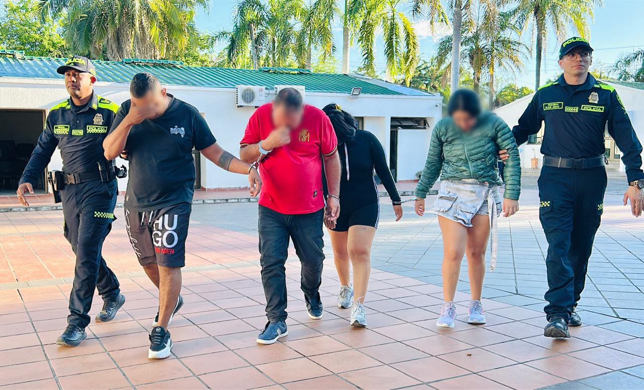 Robos cometidos en Florencia, Armenia, Bogotá, Cali, Neiva. Foto Policía Neiva.