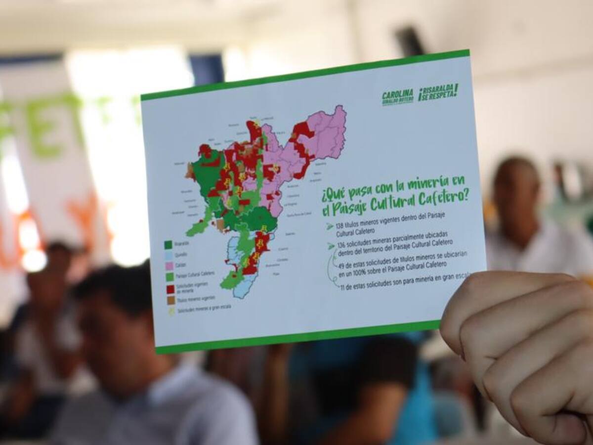 En audiencia pública evalúan riesgo de megaminería para el Paisaje Cultural Cafetero