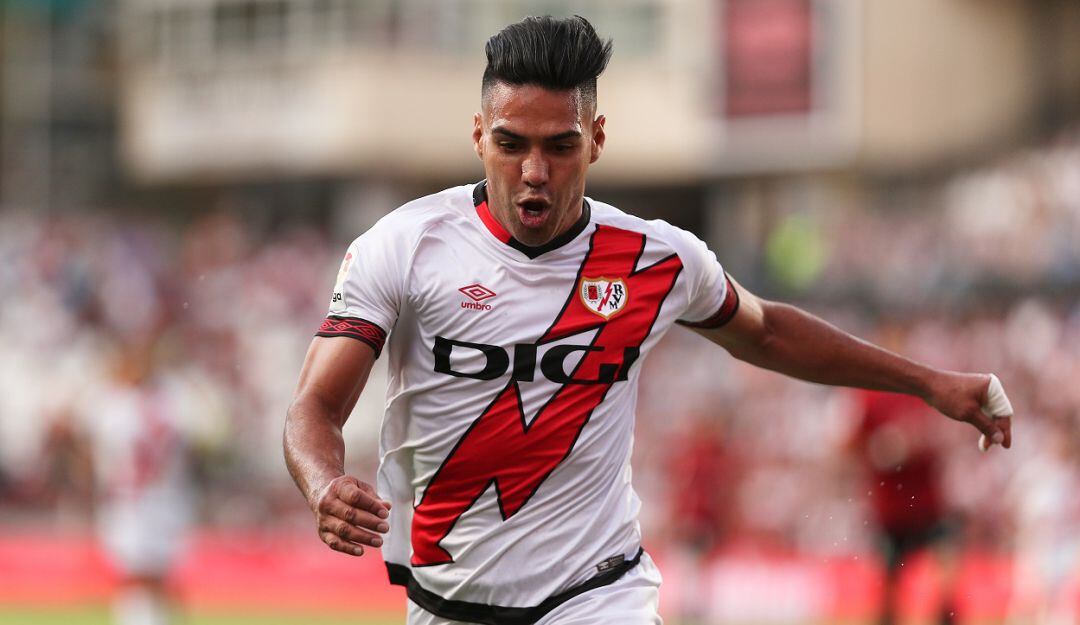 Falcao jugó en la victoria 2-1 del Rayo Vallecano sobre Valencia.