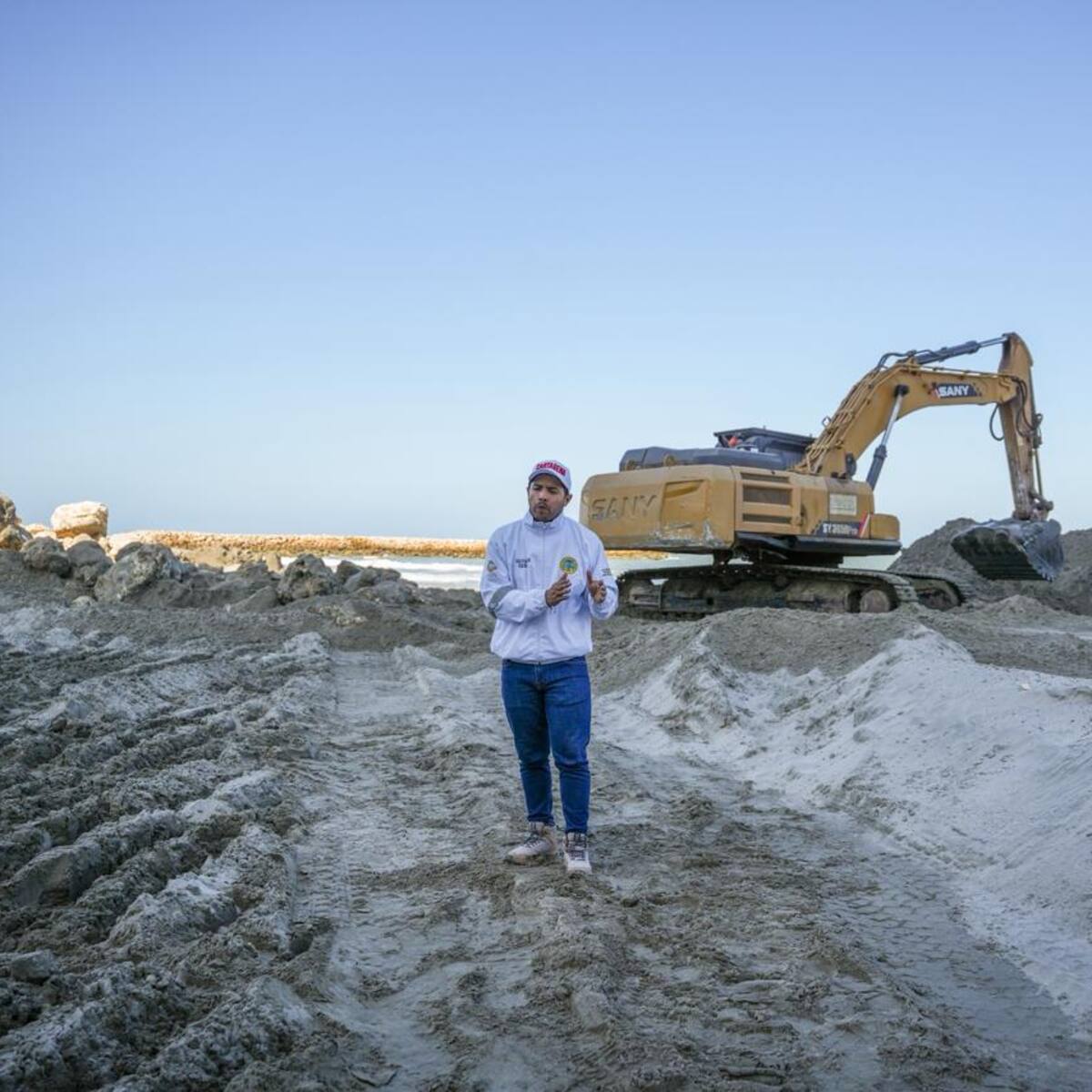 Obras de protección costera en Playa 2 alcanzan un avance del 90 % en Bocagrande
