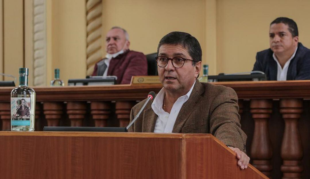 Luis Roberto Rivas Montoya, gerente de la ILC en su informe ante la Asamblea de Caldas