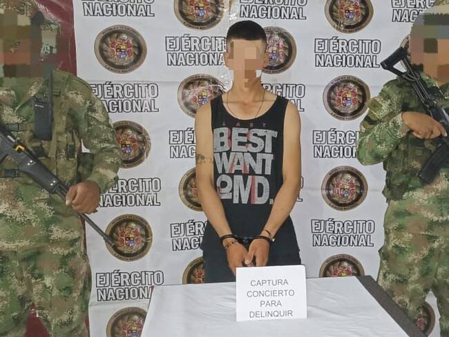 Captura alias 'El Mono'. Foto: cortesía Décimo Cuarta Brigada del Ejército.