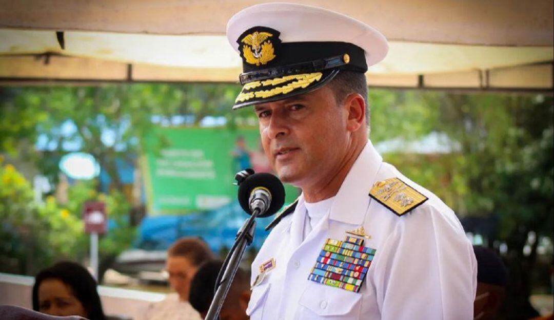 Contralmirante Alberto Serrano comandante de la Fuerza Naval del Pacífico