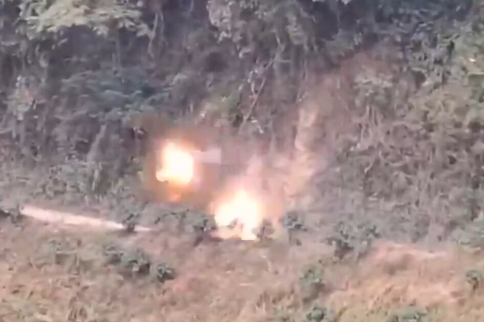 Explosivo destruido en Andes, Antioquia
