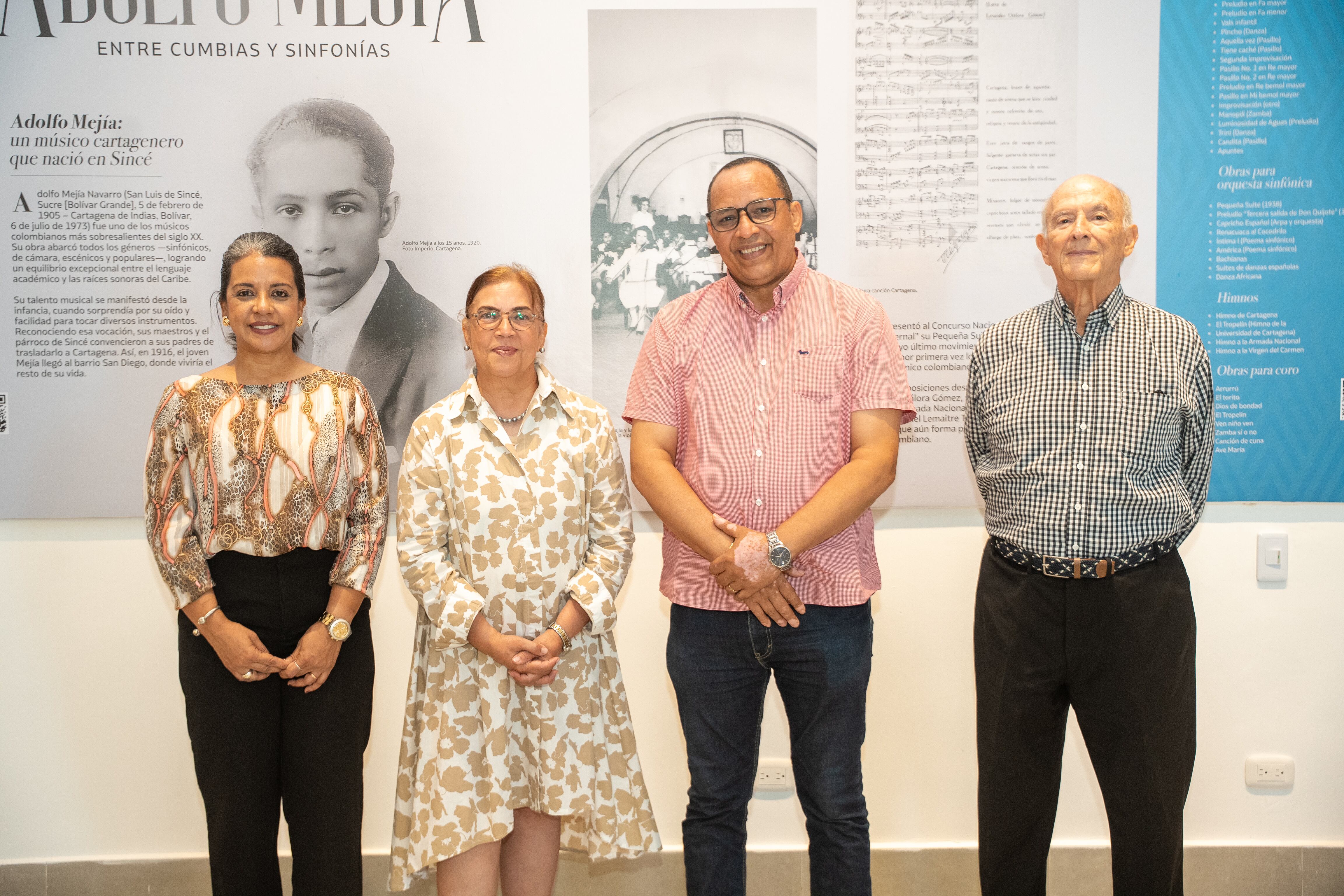 Unicartagena rinde homenaje perenne al gran músico y compositor, Adolfo Mejía Navarro