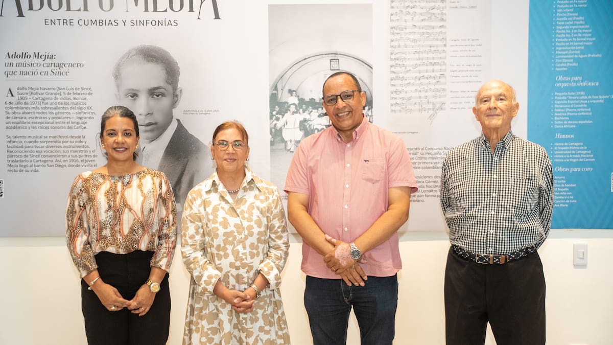 Unicartagena rinde homenaje perenne al gran músico y compositor, Adolfo Mejía Navarro
