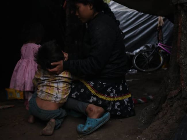 Aumento en casos de desnutrición en niños colombianos. Foto: Colprensa. 