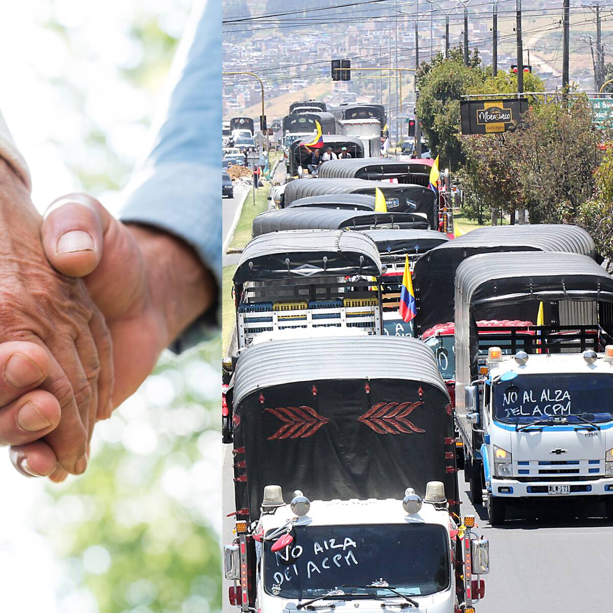 “Queremos llegar a casa”: pareja de adultos mayores atrapada en bloqueo del paro camionero