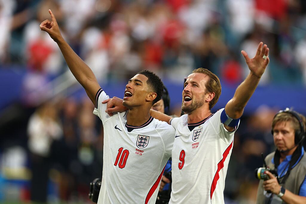 Tabla de goleadores del Mundial 2026: Bellingham iguala a Kane y se pone a tiro de Mbappé y Messi. (Photo by Chris Brunskill/Fantasista/Getty Images)