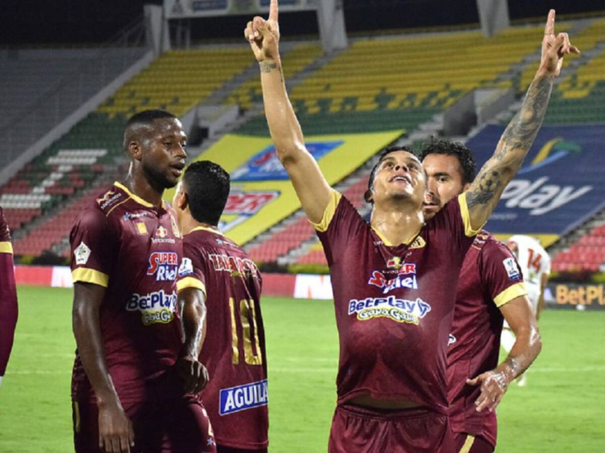 Tolima remontó en casa y sigue invicto y en la parte alta de la tabla