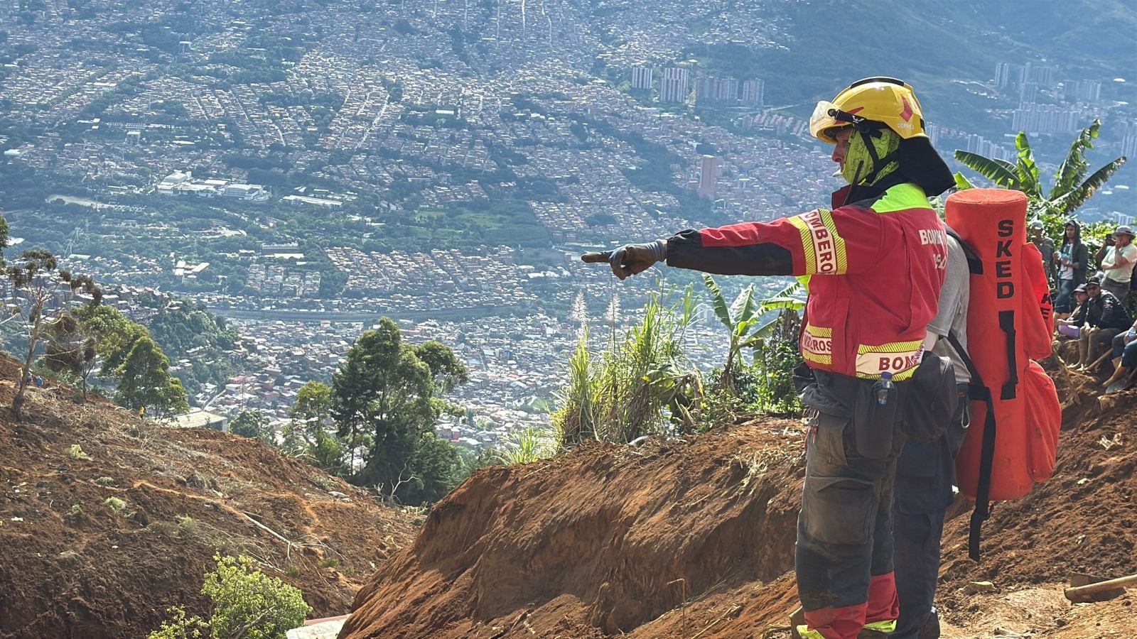 Emergencia en Bello, Antioquia. Foto: Gobernación de Antioquia.