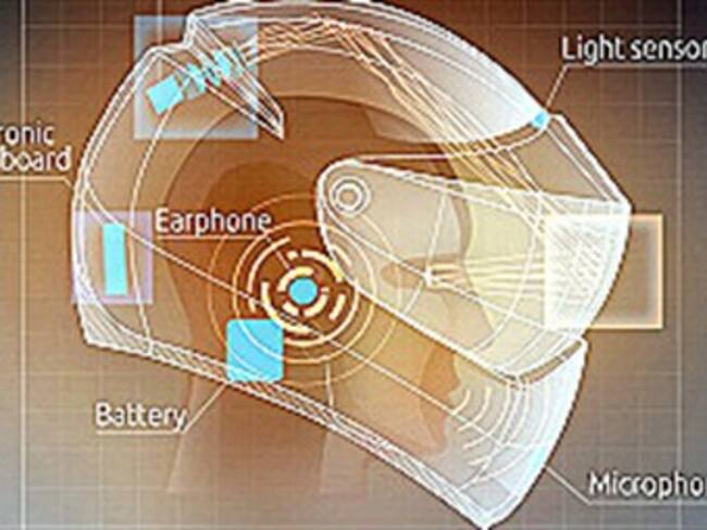 Un casco con GPS y protección para los motociclistas
